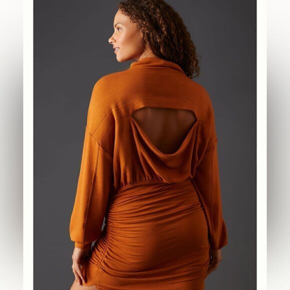 Daily Practice by Anthropologie Ruched Cozy Dress size Medium - Picture 2 of 16